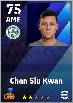 Chan Siu Kwan — AMF, OVR 75, MAX 75