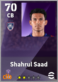 Shahrul Saad eFootball player card
