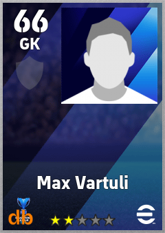 Max Vartuli — GK, OVR 66, MAX 66