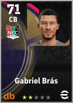 Gabriel Brás — CB, OVR 71, MAX 71