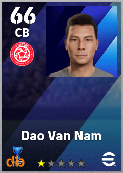 Dao Van Nam — CB, OVR 66, MAX 66