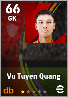 Vu Tuyen Quang — GK, OVR 66, MAX 66
