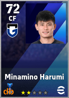 Minamino Harumi — CF, OVR 72, MAX 72