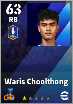 Waris Choolthong eFootball player card