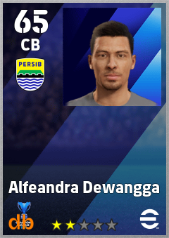 Alfeandra Dewangga — CB, OVR 65, MAX 65