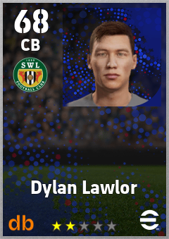 Dylan Lawlor — CB, OVR 68, MAX 68