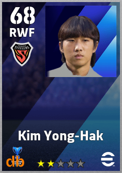 Kim Yong-Hak — RWF, OVR 68, MAX 68