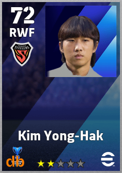 Kim Yong-Hak — RWF, OVR 72, MAX 72