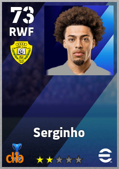Serginho — RWF, OVR 73, MAX 73