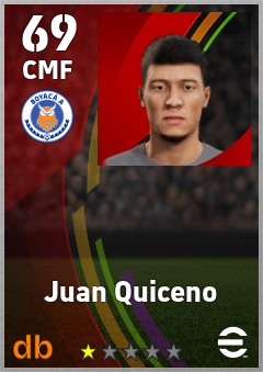 Juan Quiceno — CMF, OVR 69, MAX 69