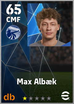 Max Albæk — CMF, OVR 65, MAX 65