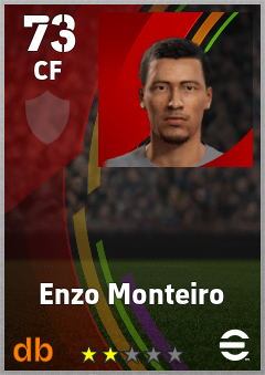 Enzo Monteiro — CF, OVR 73, MAX 73