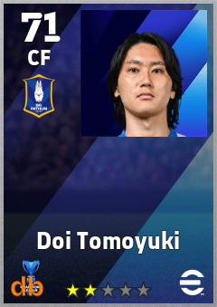 Doi Tomoyuki — CF, OVR 71, MAX 71