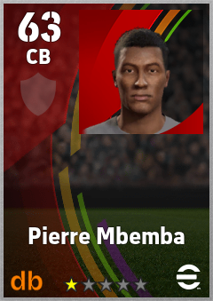 Pierre Mbemba — CB, OVR 63, MAX 63