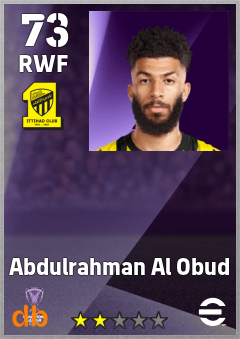 Abdulrahman Al Obud — RWF, OVR 73, MAX 73