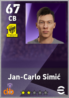 Jan-Carlo Simić — CB, OVR 67, MAX 67
