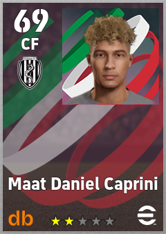 Maat Daniel Caprini — CF, OVR 69, MAX 69
