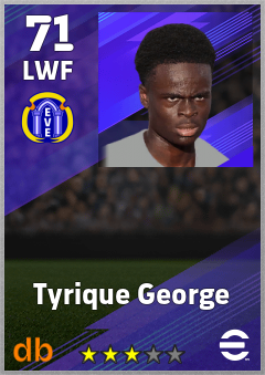 Tyrique George eFootball player card
