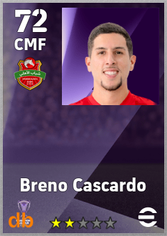 Breno Cascardo — CMF, OVR 72, MAX 72