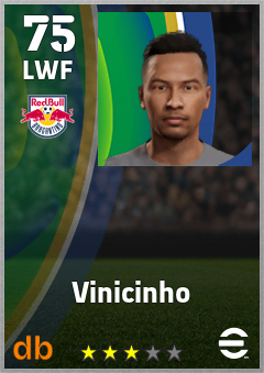 Vinicinho — LWF, OVR 75, MAX 75