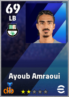 Ayoub Amraoui — LB, OVR 69, MAX 69