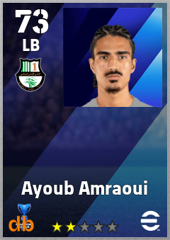 Ayoub Amraoui — LB, OVR 73, MAX 73