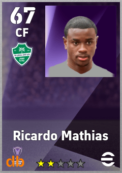Ricardo Mathias — CF, OVR 67, MAX 67