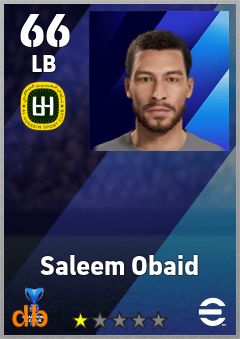 Saleem Obaid — LB, OVR 66, MAX 66