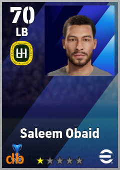 Saleem Obaid — LB, OVR 70, MAX 70
