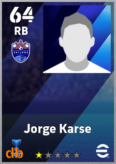 Jorge Karse — RB, OVR 64, MAX 64