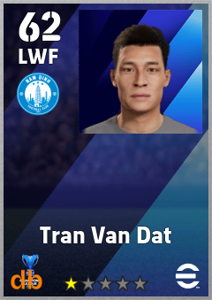 Tran Van Dat — LWF, OVR 62, MAX 62