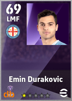 Emin Durakovic — LMF, OVR 69, MAX 69