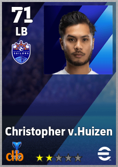 Christopher v.Huizen — LB, OVR 71, MAX 71
