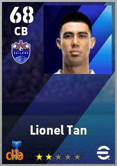 Lionel Tan — CB, OVR 68, MAX 68