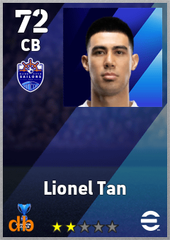 Lionel Tan — CB, OVR 72, MAX 72