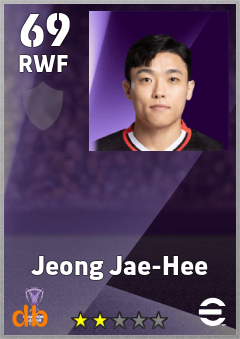 Jeong Jae-Hee — RWF, OVR 69, MAX 69