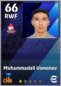 Muhammadali Usmonov — RWF, OVR 66, MAX 66