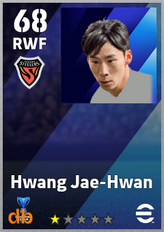 Hwang Jae-Hwan — RWF, OVR 68, MAX 68