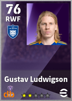 Gustav Ludwigson — RWF, OVR 76, MAX 76