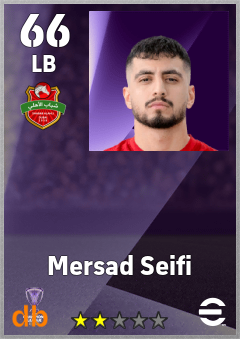 Mersad Seifi — LB, OVR 66, MAX 66