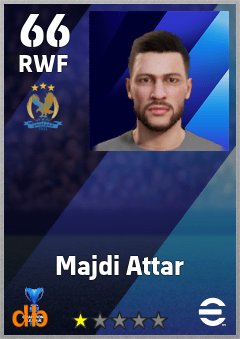 Majdi Attar — RWF, OVR 66, MAX 66