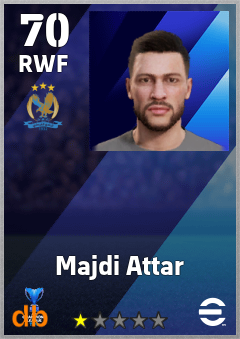Majdi Attar — RWF, OVR 70, MAX 70