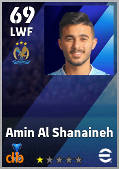 Amin Al Shanaineh — LWF, OVR 69, MAX 69