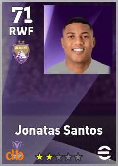 Jonatas Santos — RWF, OVR 71, MAX 71