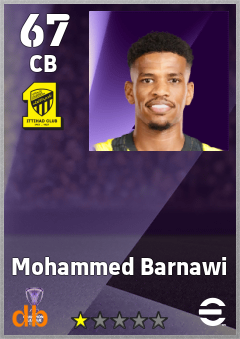 Mohammed Barnawi — CB, OVR 67, MAX 67