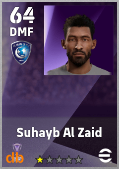Suhayb Al Zaid — DMF, OVR 64, MAX 64