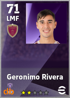 Geronimo Rivera — LMF, OVR 71, MAX 71