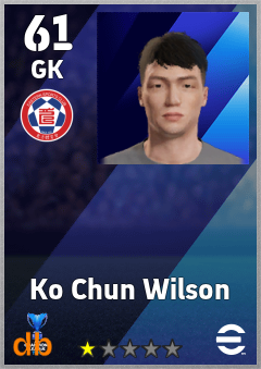 Ko Chun Wilson — GK, OVR 61, MAX 61