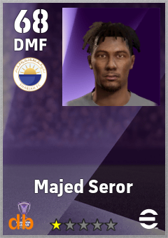 Majed Seror — DMF, OVR 68, MAX 68