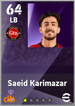 Saeid Karimazar — LB, OVR 64, MAX 64